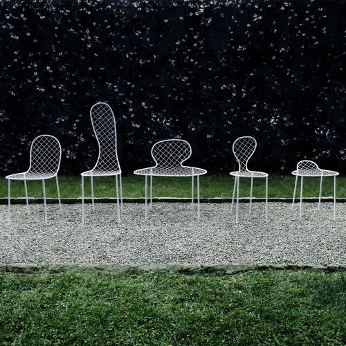 Silla de jardín contemporánea - FAMILY - Living Divani - con respaldo