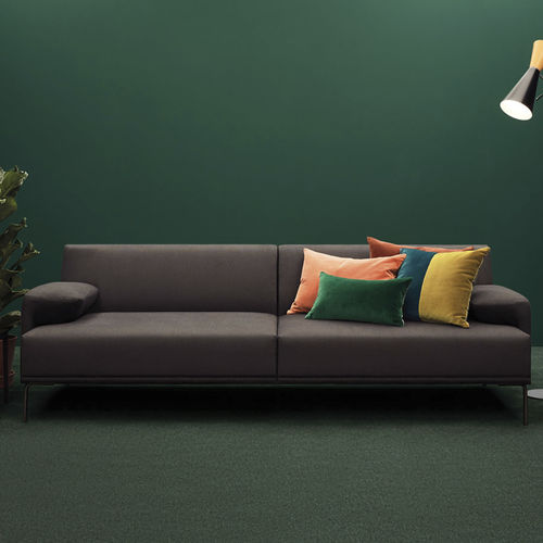 Sofá modular - DAILY - Joquer - contemporáneo / de tejido / gris