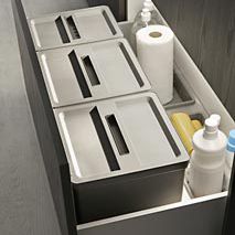 Cubo de basura para cocina - SERIE 45 - Dica - empotrable / de metal / contemporáneo