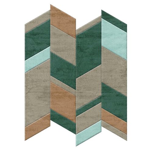 Alfombra contemporánea - AUTUMN - Sirecom Tappeti - con motivos geométricos / de fibra de bambú / tufting a mano