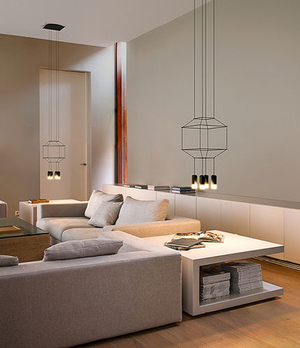 Lámpara suspendida - Wireflow - VIBIA LIGHTING - de aluminio / de acero / contemporánea