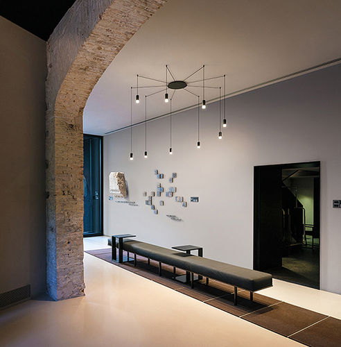 Lámpara suspendida - Wireflow Free-form - VIBIA LIGHTING - de aluminio / de acero / contemporánea