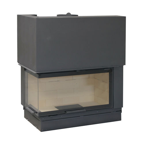 Hogar cerrado de leña - H1200 - SEGUIN - de esquina / de 3 caras / de