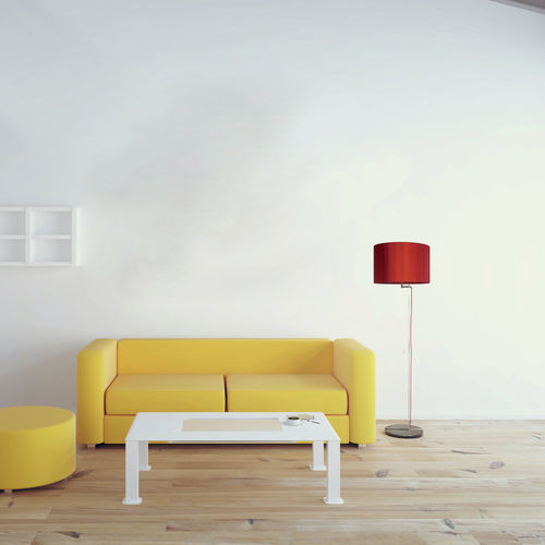Lámpara de pie - Calipso - Home Switch Home - Thawaru - de acero inoxidable / de tejido / contemporánea