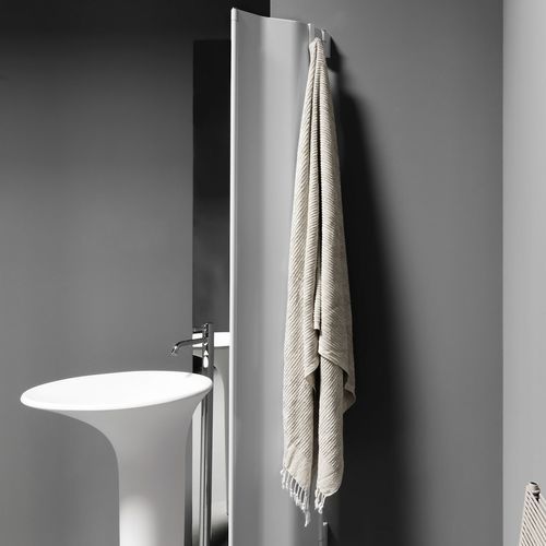Percha contemporánea - ORIGAMI - TUBES - de cromo / individual / de baño