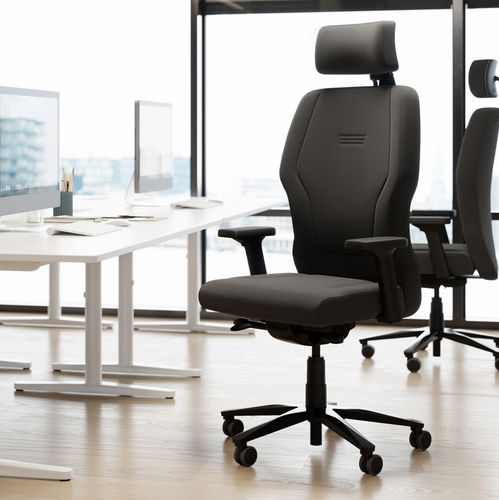 Sillón de director contemporáneo - XXLIS5 - Interstuhl Büromöbel GmbH & Co. KG - de cuero / de aluminio / ajustable en altura