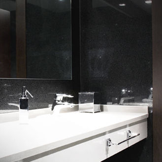 Baldosa de baño - BLACK DIAMOND - Trend - de pared / de terrazo / pulida