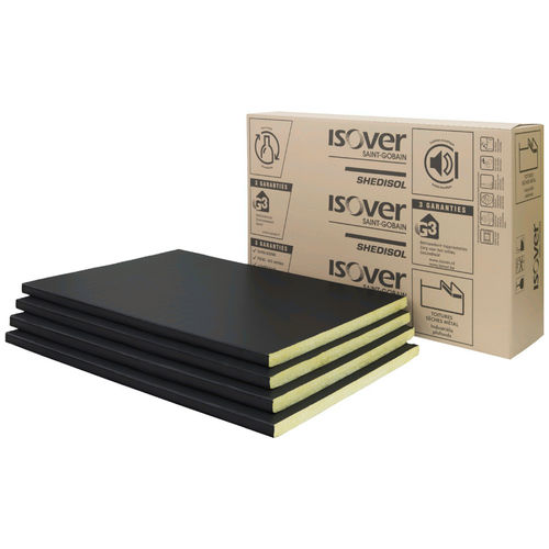 Aislante térmico - Shedisol Décor - ISOVER SAINT-GOBAIN - de lana de vidrio / tipo panel rígido / para interior
