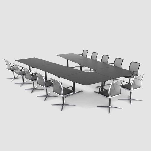 Mesa de conferencia contemporánea - FILO CONFERENCE - Bene GmbH - de aluminio fundido / con base metálica / rectangular