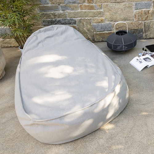 Chaise longue contemporánea - OLIVIA - DRIGANI SRL - de tejido / de poliéster / de polipropileno