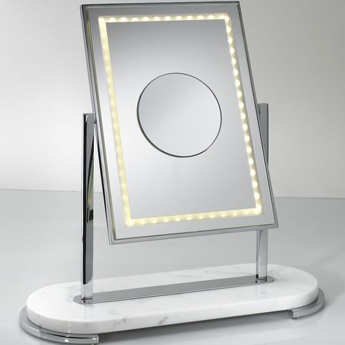 Espejo para baño de sobremesa - MON BEAU - Miroir Brot - contemporáneo / rectangular / de metal