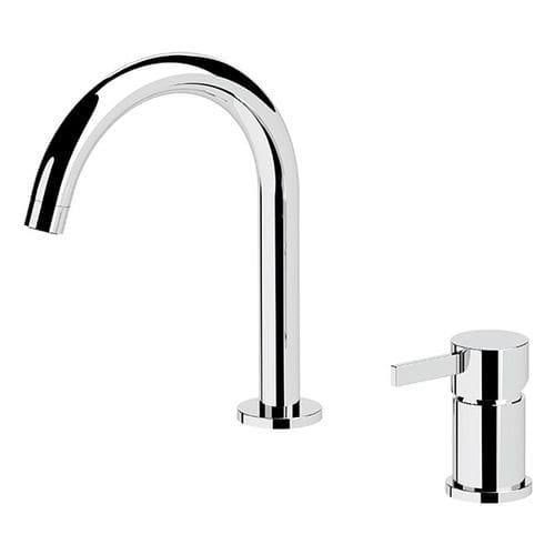 Grifo monomando para lavabo - MC57 - MC57L - Remer Rubinetterie - de repisa / de latón cromado / de baño