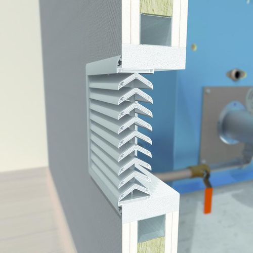 Rejilla de ventilación de plástico - 464/1 INCENDO® - RENSON - de poliestireno / de aluminio / rectangular