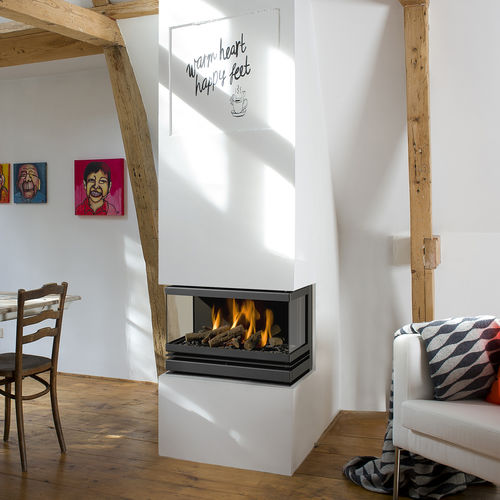 Chimenea de gas - UNICA-2 - Bellfires - contemporánea / de esquina