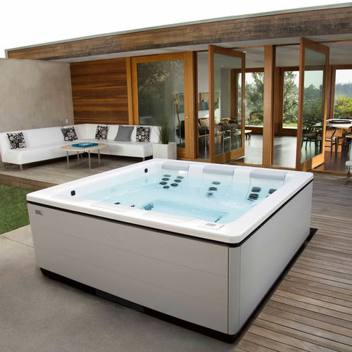 spa sobre suelo - bullfrog spas