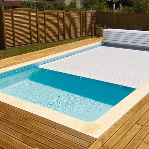 Cubierta para piscina automática - Mondial Piscines - de seguridad