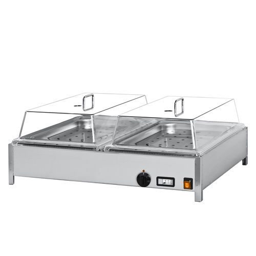 Vitrina calefactada con base - MOD. GN 2/2 - ELANGRILL - visible / para comercio