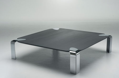 Mesa de centro contemporánea - FLOW - ORSENIGO - de vidrio templado / cuadrada / para uso residencial