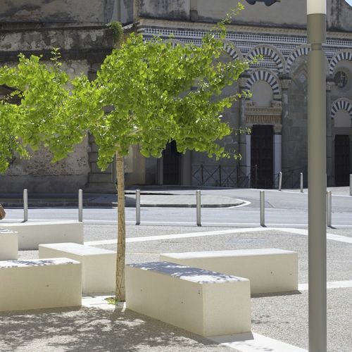 banco público de diseño minimalista - Calzolari