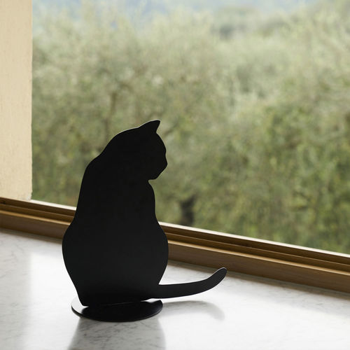 Escultura de acero - OMBRES DE CHATS - OPINION CIATTI - independiente / negra / animal