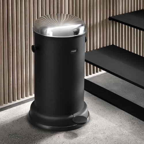 Cubo de basura de baño - VIPP15 - VIPP - de acero inoxidable / de acero