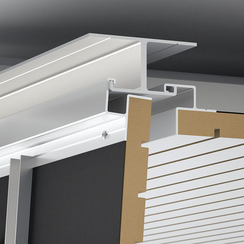 Falso techo de madera - EASY ACCESS - Fantoni - de aluminio / tipo panel / acústico