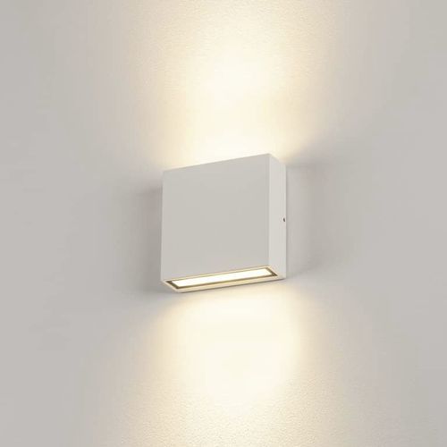 Aplique contemporáneo - BIG QUAD UP/DOWN WL - SLV ELEKTRONIK - de exterior / de aluminio / de vidrio