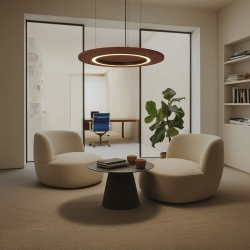 Luminaria suspendida - SOLISS - PROLICHT - LED / redonda / profesional