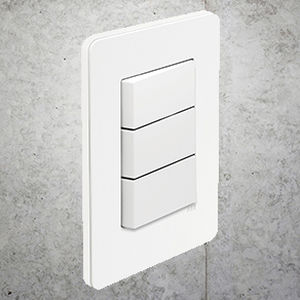 Interruptor pulsador - Unno - ABB Home and Building Automation - empotrable / doble / triple