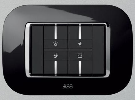 Interruptor táctil - Mylos - ABB Home and Building Automation - empotrable / de metal / de cristal