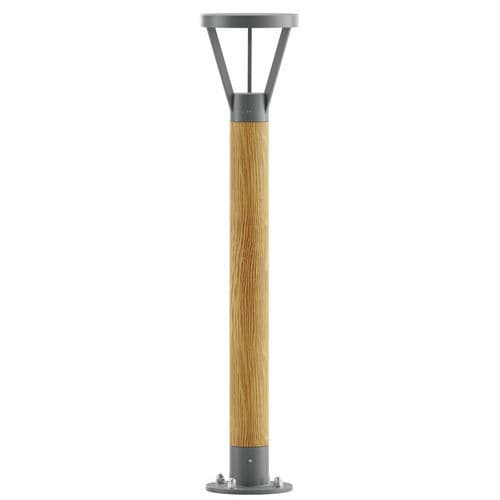 Farola de jardín - BRETANIA D - Elmarco Technika Świetlna Sp. z o.o. Sp. k. - contemporánea / de aluminio / de madera