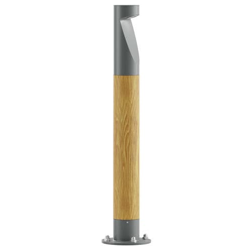 Bolardo de iluminación de jardín - BOLUX D  - Elmarco Technika Świetlna Sp. z o.o. Sp. k. - contemporáneo / de aluminio / de madera