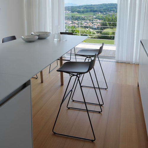 Silla de bar contemporánea - Pressious - CASAMANIA HORM - de interior / de haya / con base metálica pintada