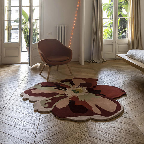 Alfombra contemporánea - Flora Bloom - nanimarquina - de flores / de lana / rectangular