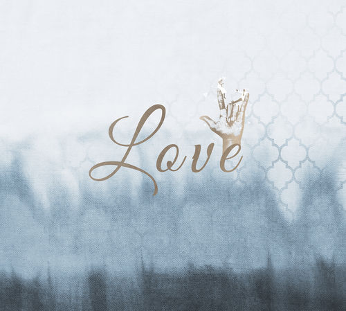 Papel pintado contemporáneo - 014148 ROCKSTAR LOVE - BIANCHI LECCO SRL - con motivos decorativos / de tejido no tejido