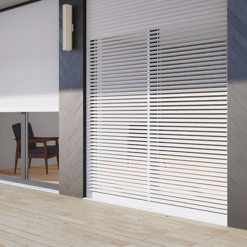 Persiana exterior - MINI ORIENTA - MV LINE - de lamas / de aluminio extruido / lacada