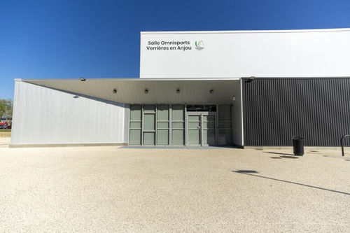 Tensoestructura sobre estructura de madera - VERRIERES-EN-ANJOU - SMC2 - para cubierta / para campo deportivo