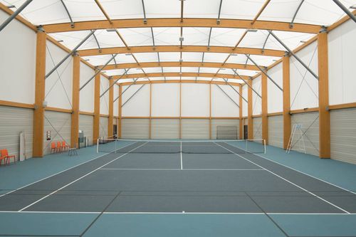 Tensoestructura sobre estructura de madera - LAPEYROUSE-FOSSAT - SMC2 - para cubierta / para campo deportivo