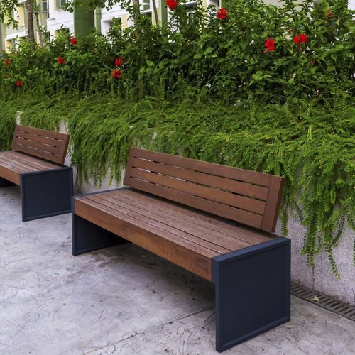 Banco contemporáneo - HORN - METALCO - de madera de frondosa / de alerce / de aluminio fundido
