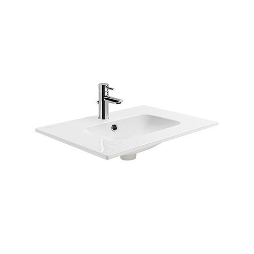 Lavabo encastrable - Área : 1081 series - Sanindusa - de cerámica / rectangular / con 1 orificio