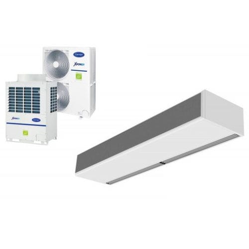 Cortina de aire de techo - ECM 1500 VRF12-CA - airtecnics - industrial / profesional