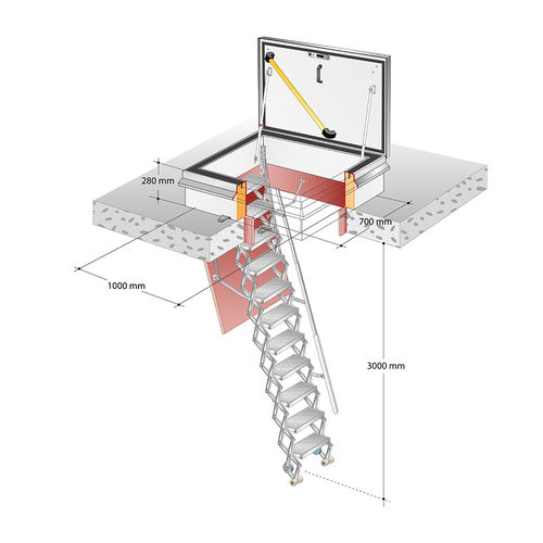 trampilla de inspección para techo - Gorter