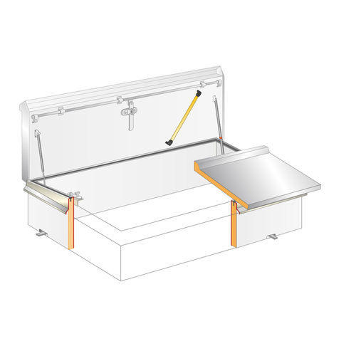 Trampilla de inspección para techo - RHT SPECIAL, DOUBLE LID - Gorter