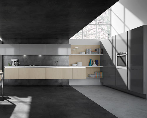 Cocina contemporánea - ERIKA  - ARAN Cucine - de FENIX NTM® / sin pomos / lacada