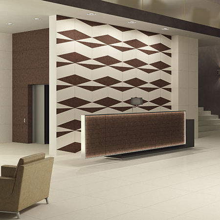 Baldosa de gres porcelánico - TRACE : MAHOGANY - Eiffelgres - mate / abujardada / de interior