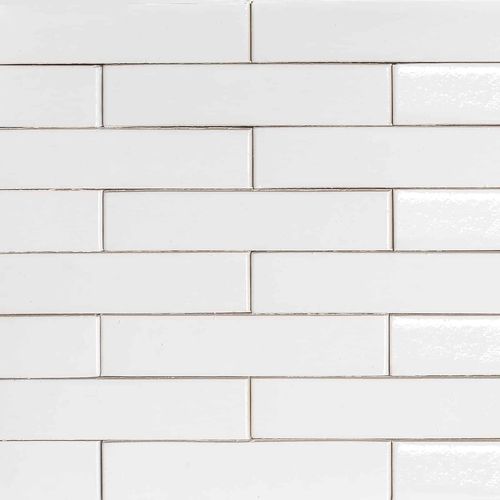 Ladrillo hueco - Blanco Cuarzo - La Paloma Cerámicas - esmaltado / para fachada / para muro interior