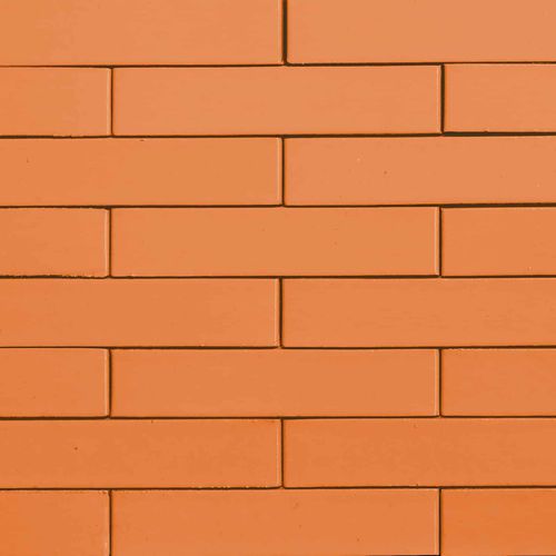 Ladrillo hueco - Naranja Calcita - La Paloma Cerámicas - esmaltado / para fachada / para muro interior