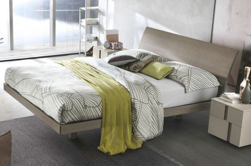 Cama individual - NARCISO - TOMASELLA INDUSTRIA MOBILI - contemporánea / con cabecero / con base de almacenamiento