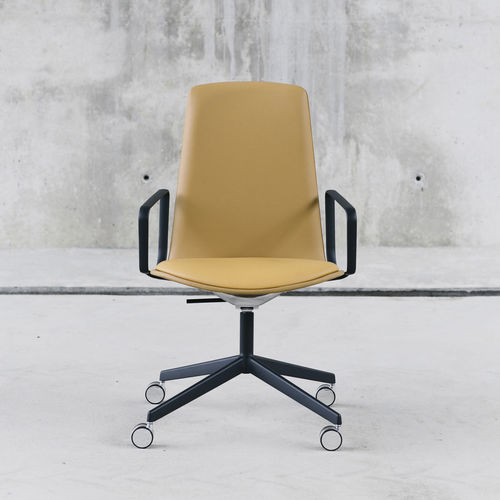 Silla de oficina contemporánea - LOTTUS CONFERENCE  - Enea - de interior / de tejido / de roble