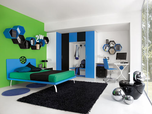 Habitación para niños azul - SPORT - CALCIO 2 - Faer Ambienti - para niño